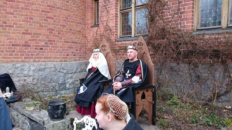 Nordmarks furstepar vid Drachenwalds kronturnering 2 april 2016