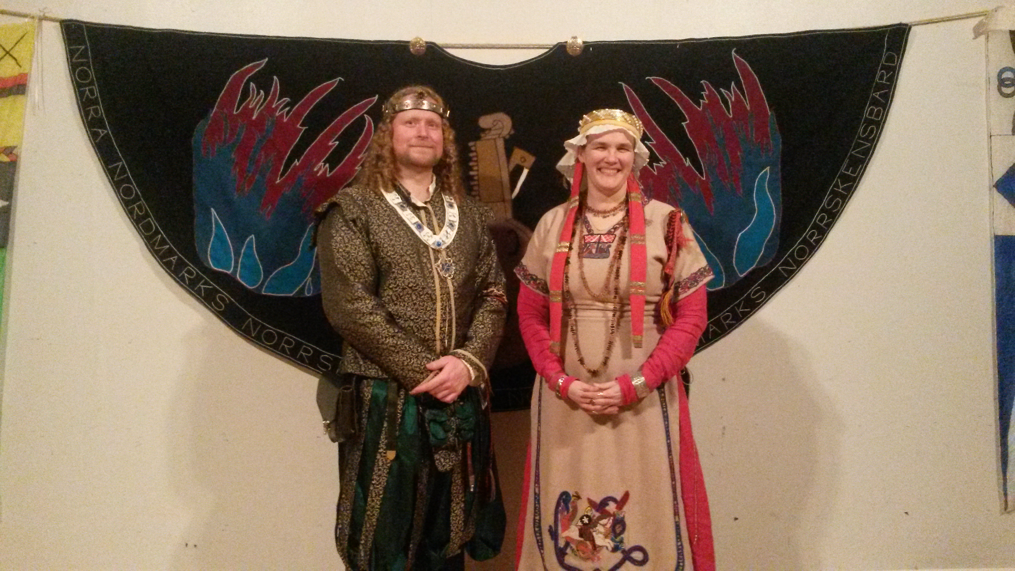 Masters of Defence Æiríkr ínn Hárfagri tar här Anna von Urwald som sin scollar vid Frostheims Norrskensfest a